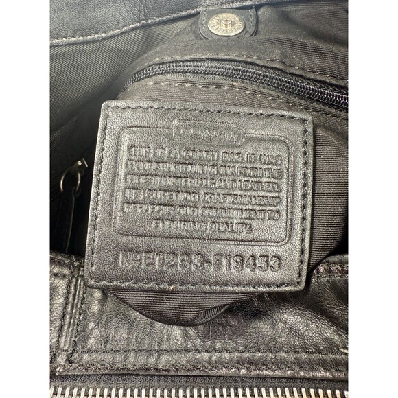 COACH Black Leather Shoulder Bag F19453 Hobo - Picture 4 of 16